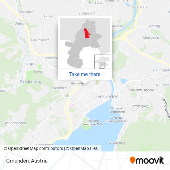 Gmunden map