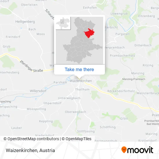 Waizenkirchen map