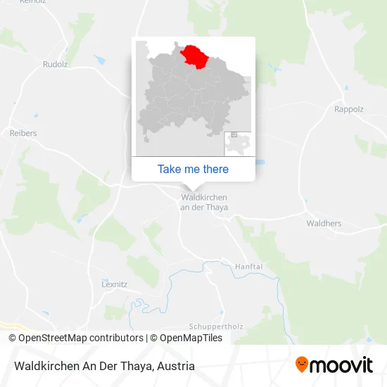 Waldkirchen An Der Thaya map