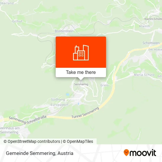 Gemeinde Semmering map