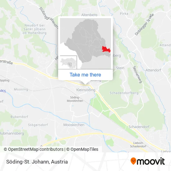 Söding-St. Johann map