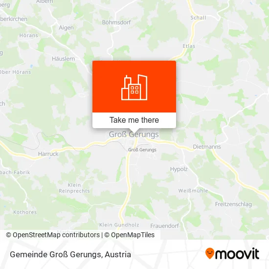 Gemeinde Groß Gerungs map