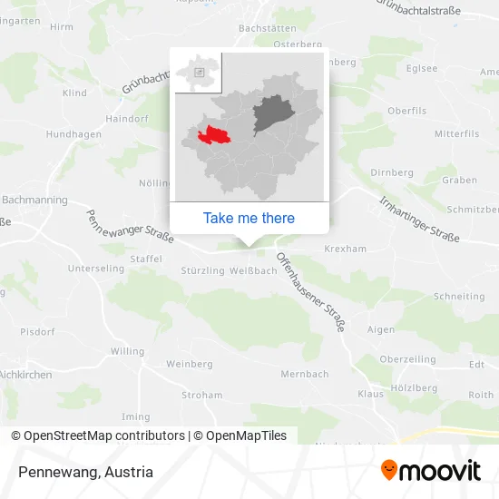 Pennewang map