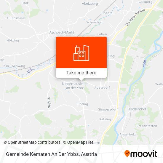 Gemeinde Kematen An Der Ybbs map