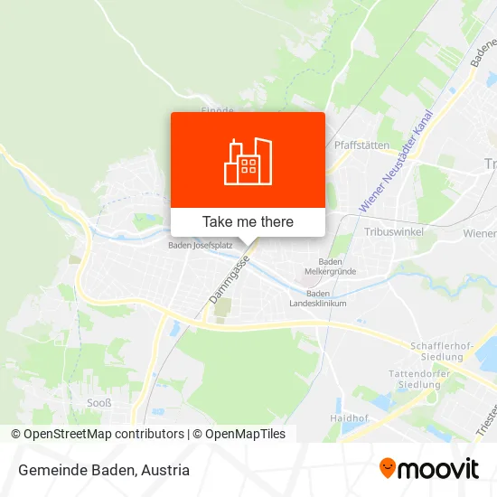 Gemeinde Baden map