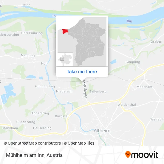 Mühlheim am Inn map
