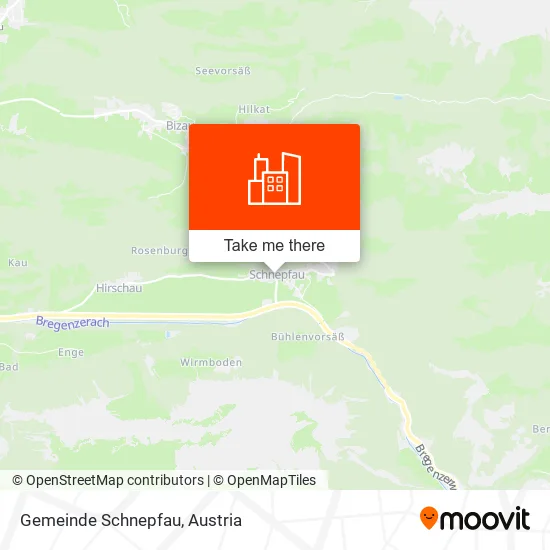 Gemeinde Schnepfau map