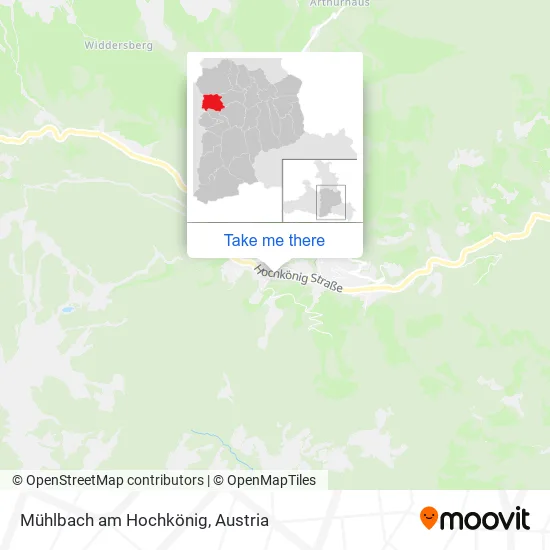 Mühlbach am Hochkönig map