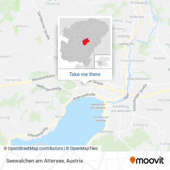 Seewalchen am Attersee map