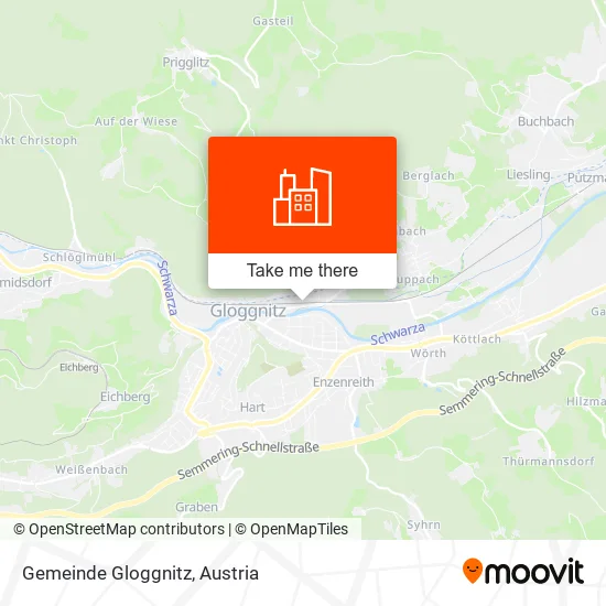 Gemeinde Gloggnitz map