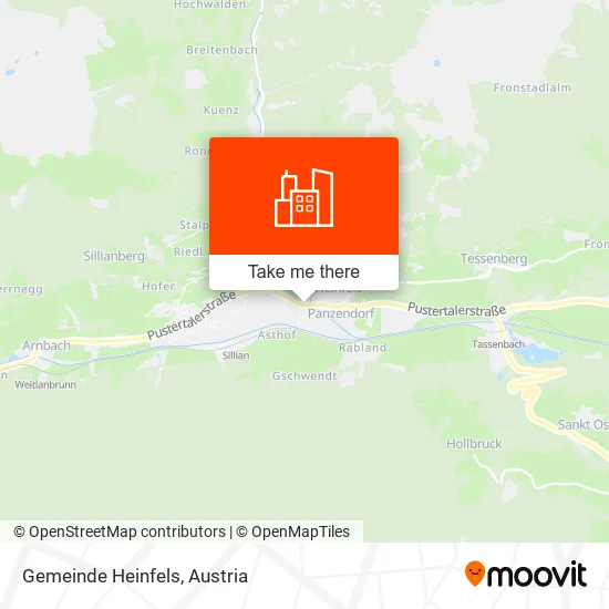 Gemeinde Heinfels map