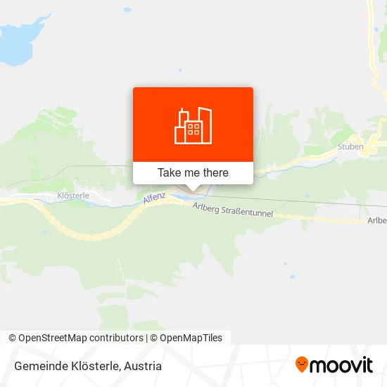 Gemeinde Klösterle map
