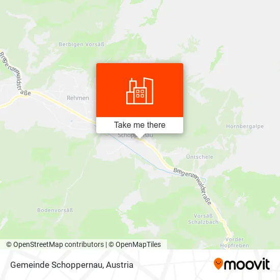 Gemeinde Schoppernau map