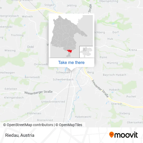 Riedau map