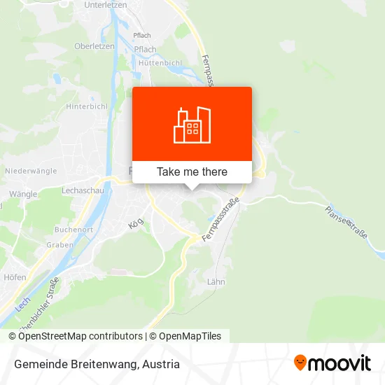 Gemeinde Breitenwang map