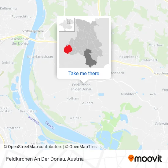 Feldkirchen An Der Donau map