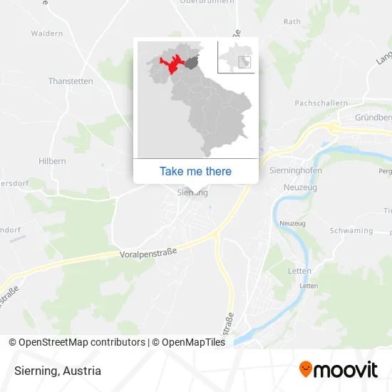Sierning map
