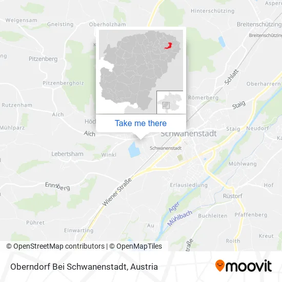 Oberndorf Bei Schwanenstadt map