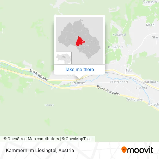 Kammern Im Liesingtal map