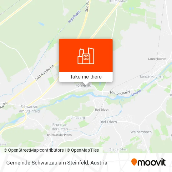 Gemeinde Schwarzau am Steinfeld map