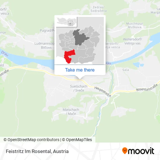 Feistritz Im Rosental map