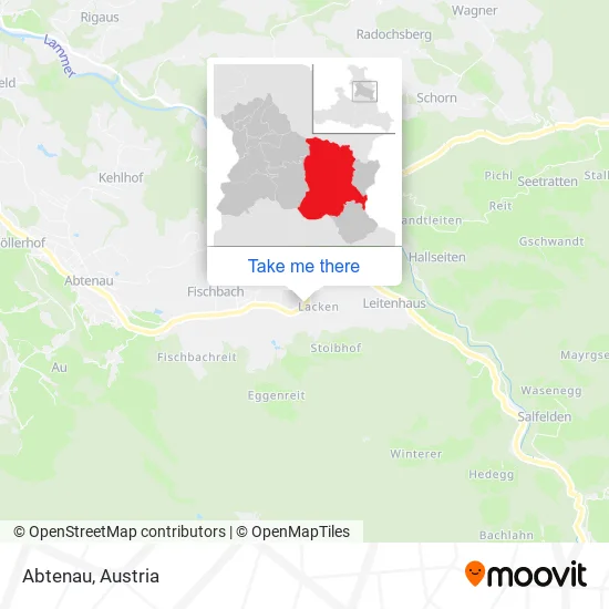 Abtenau map