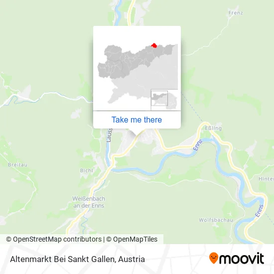 Altenmarkt Bei Sankt Gallen map