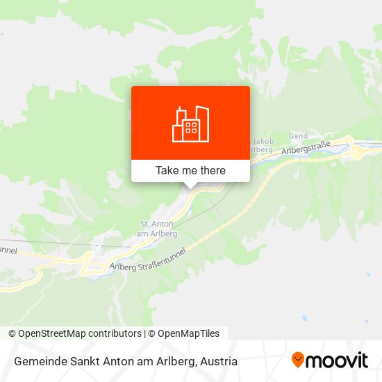 Gemeinde Sankt Anton am Arlberg map