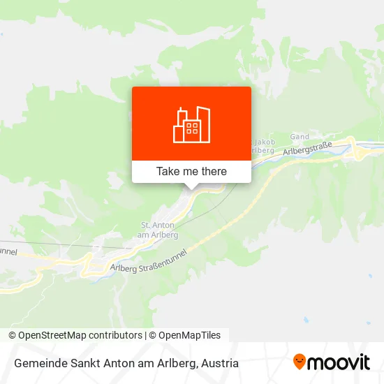 Gemeinde Sankt Anton am Arlberg map