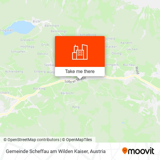 Gemeinde Scheffau am Wilden Kaiser map