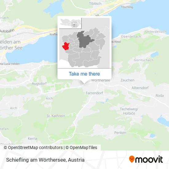 Schiefling am Wörthersee map