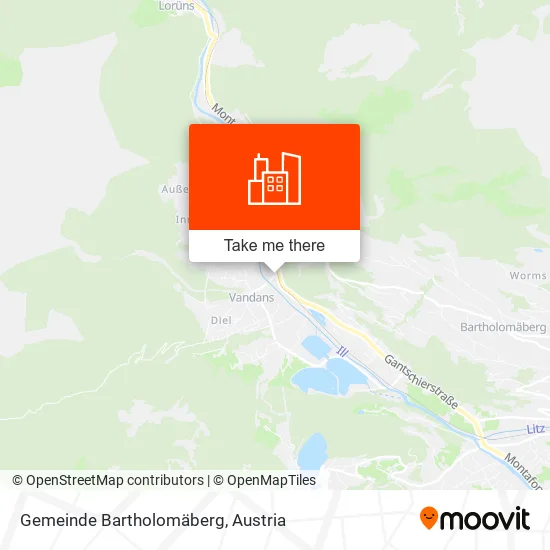 Gemeinde Bartholomäberg map