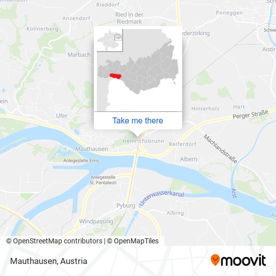 Mauthausen map