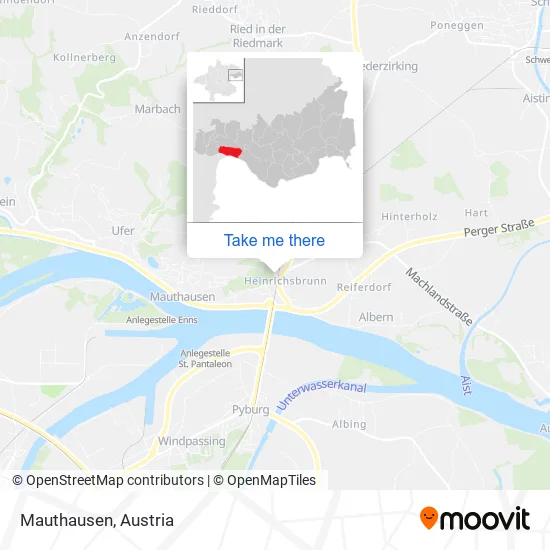 Mauthausen map