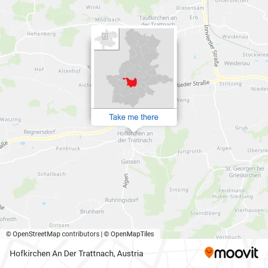 Hofkirchen An Der Trattnach map