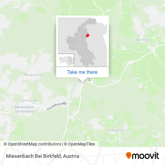 Miesenbach Bei Birkfeld map