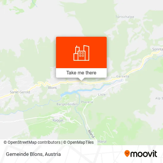 Gemeinde Blons map