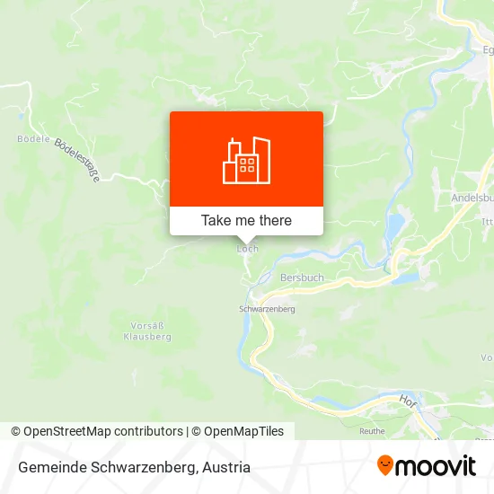 Gemeinde Schwarzenberg map