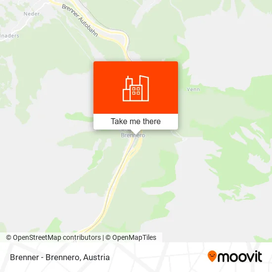 Brenner - Brennero map