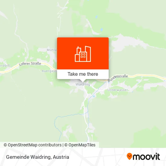 Gemeinde Waidring map