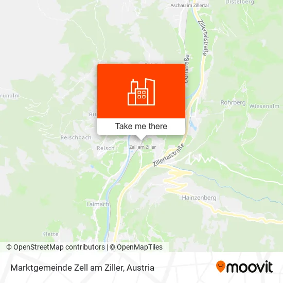 Marktgemeinde Zell am Ziller map