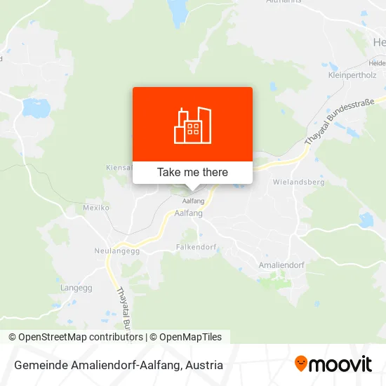 Gemeinde Amaliendorf-Aalfang map