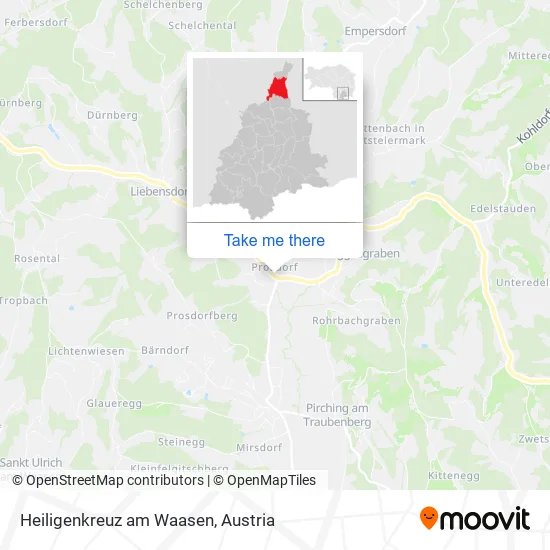 Heiligenkreuz am Waasen map