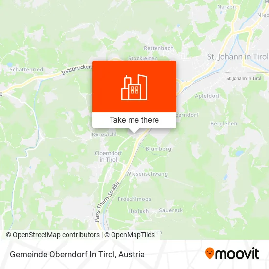 Gemeinde Oberndorf In Tirol map