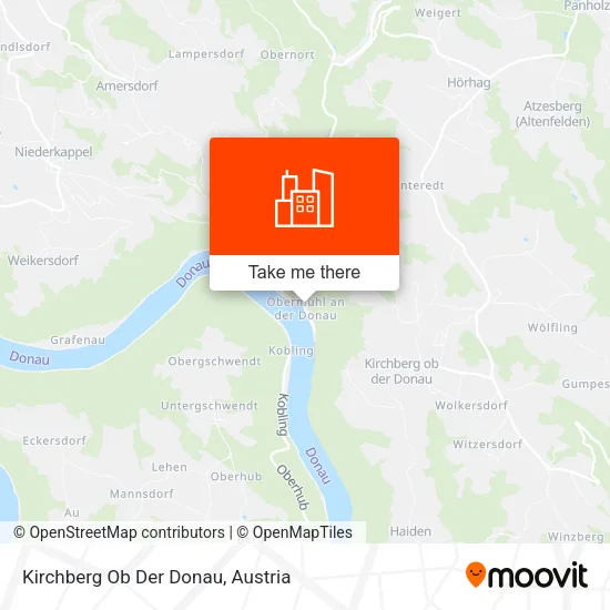 Kirchberg Ob Der Donau map