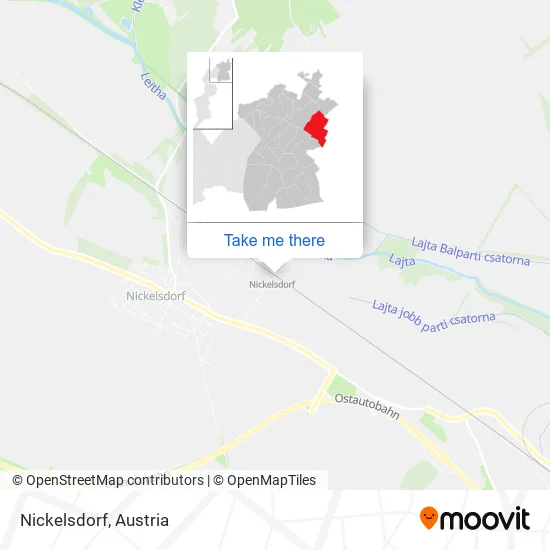 Nickelsdorf map