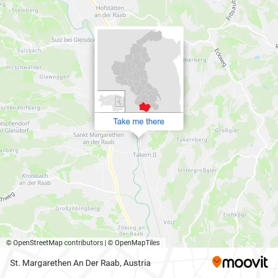 St. Margarethen An Der Raab map