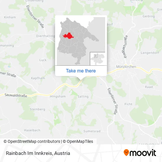 Rainbach Im Innkreis map