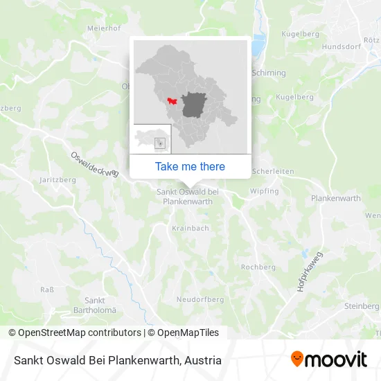 Sankt Oswald Bei Plankenwarth map