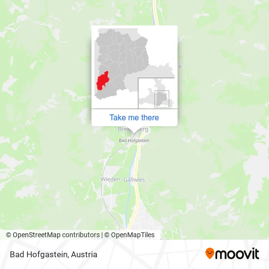 Bad Hofgastein map